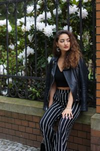 striped pants