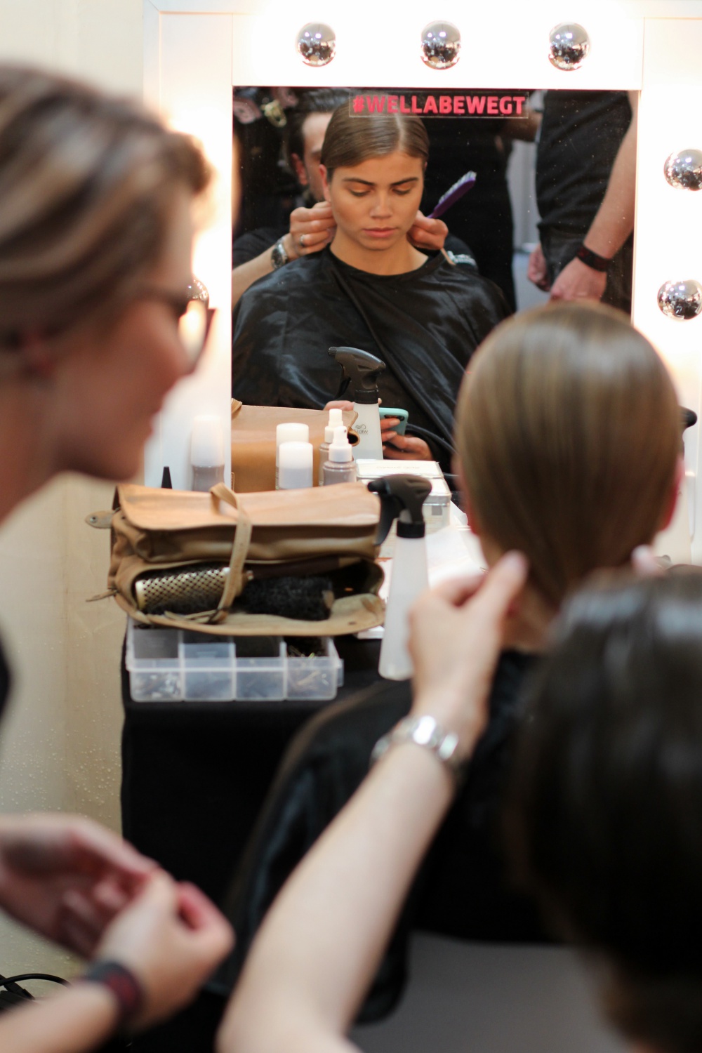 backstage wella berlin fashion week