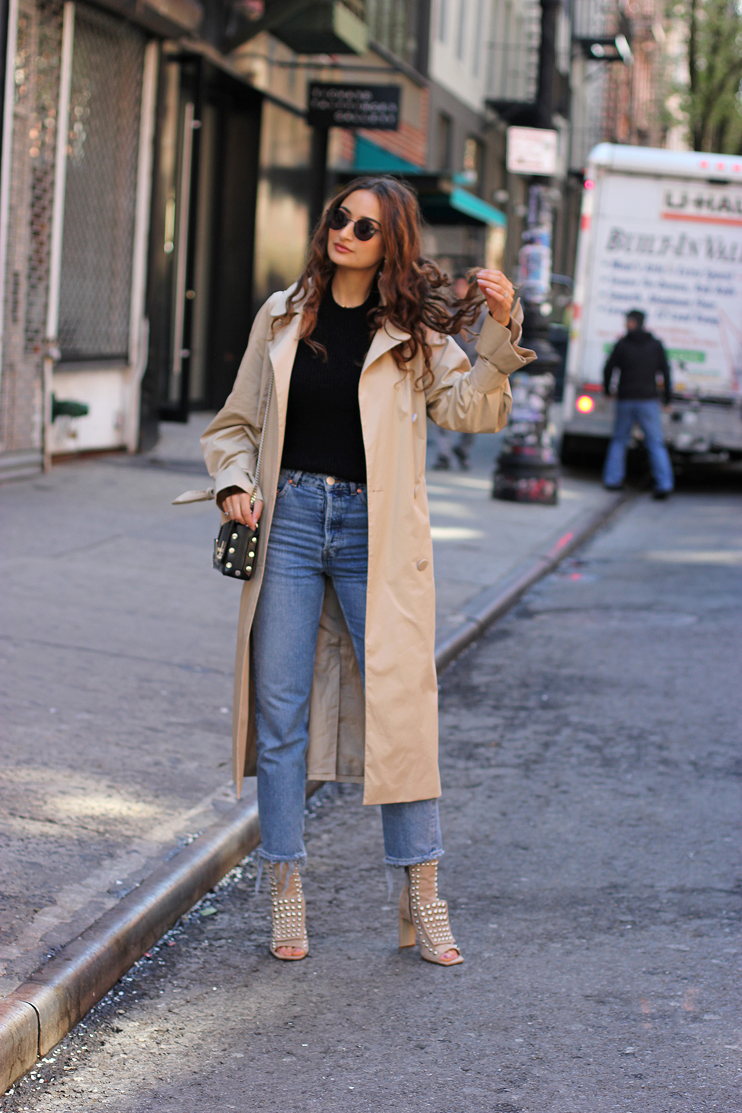 oversized trenchcoat